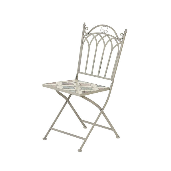 Gepolsterte Campingstuhl Lifetime Bistró 38 x 50 x 89 cm Braun Mosaik