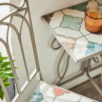 Gepolsterte Campingstuhl Lifetime Bistró 38 x 50 x 89 cm Braun Mosaik