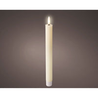 LED Kerze Lumineo Beige Ø 2,2 x 24,5 cm (AAA)