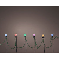 LED-Gartenpfahl-Set Lumineo Bunt 6 W Warmes Weiß 20 Stück