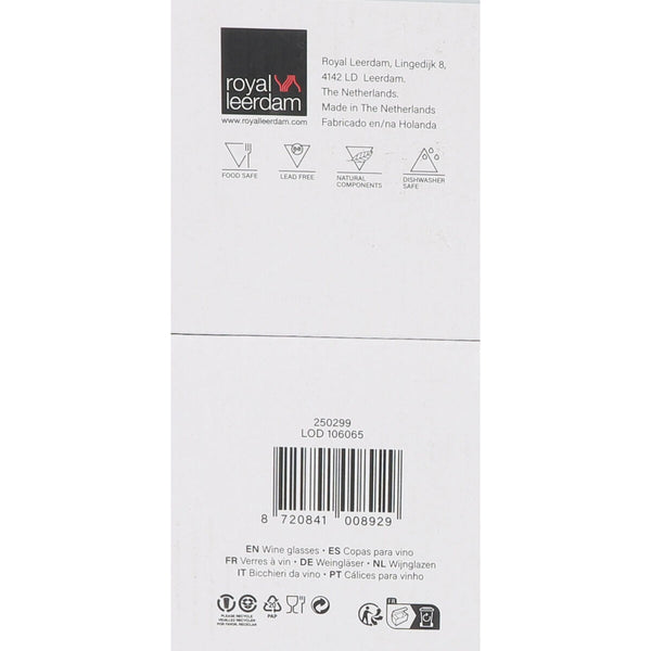 Weinglas-Set Inde Carre optics 380 ml 6 Stücke