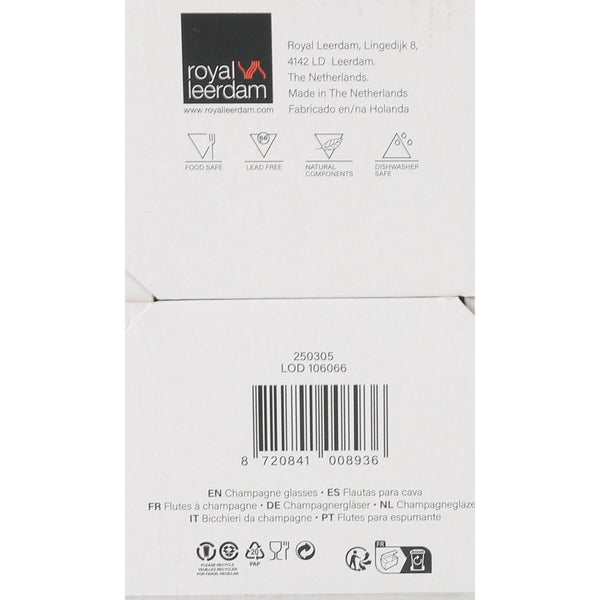 Champagnerglas Inde Carre optics 6 Stücke