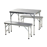 Tisch-Set mit 2 Stühlen Redcliffs 90 x 60 x 70 cm Grau (3 Stücke)