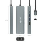 Hub USB Aisens ASUC-5P011-GR Grau