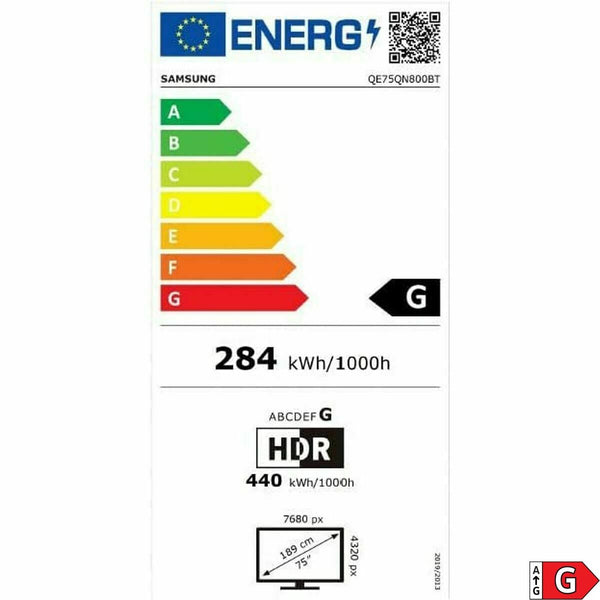 Smart TV Samsung 75QN800B 75" QLED 4K Ultra HD 8K Ultra HD