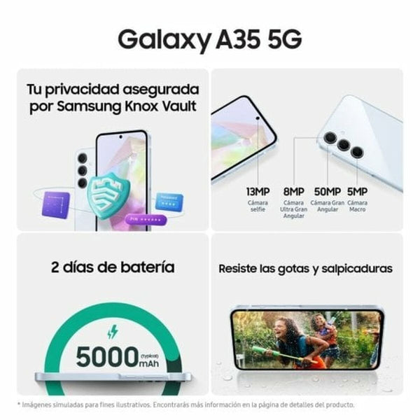 Smartphone Samsung Galaxy A35 6,7" Octa Core 1 TB 128 GB Schwarz 6 GB RAM