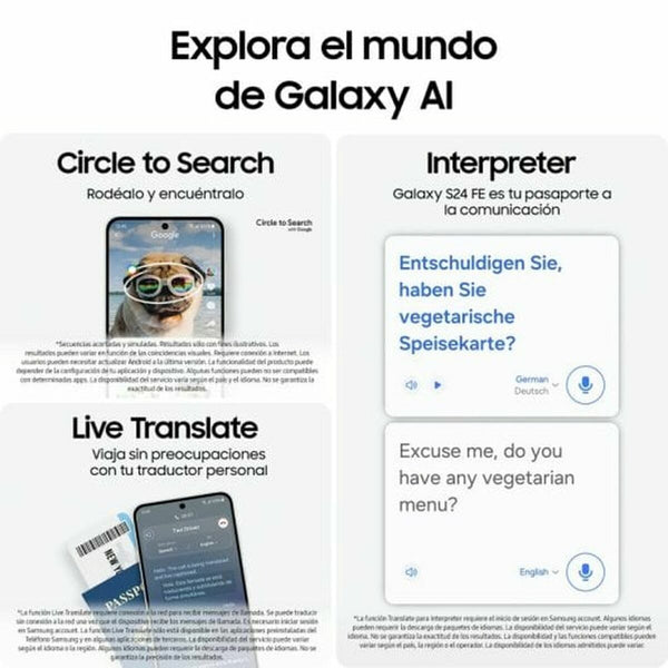 Smartphone Samsung Galaxy S24 FE 5G 6,7" 8 GB RAM 256 GB grün