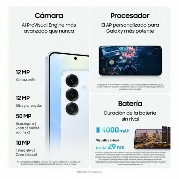 Smartphone Samsung Galaxy S25 AI 6,2" Qualcomm Snapdragon 8 Elite 12 GB RAM 128 GB