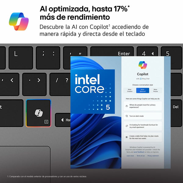 Laptop LG 15U50T-G.AA56B Qwerty Spanisch 15" 16 GB RAM 512 GB SSD