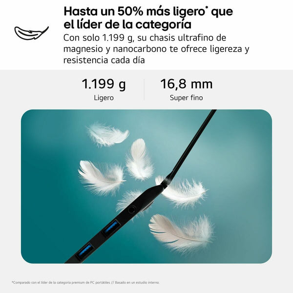 Laptop LG 16Z90RU-G.AA55B 16" i5-1334U 16 GB RAM 512 GB SSD