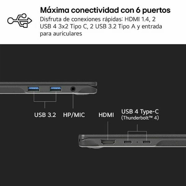 Laptop LG 16Z90RU-G.AA55B 16" i5-1334U 16 GB RAM 512 GB SSD