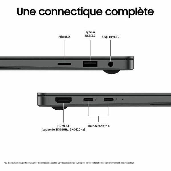Laptop Samsung GALAXY BOOK5 PRO 14" intel core ultra 7 256V 16 GB RAM 512 GB SSD
