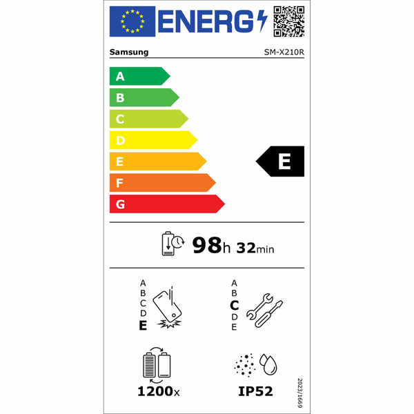 Tablet Samsung SM-X210RZAREUE 11" Octa Core 6 GB RAM 128 GB Grau