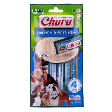 Hundesnack Inaba Churu Pollo con atun Huhn Thunfisch Fisch 4 x 14 g