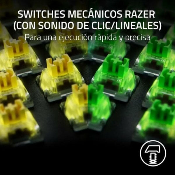 Tastatur Razer BlackWidow V4 X Yellow Switch Schwarz
