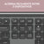 Drahtlose Tastatur Logitech 920-012455 Graphit QWERTY