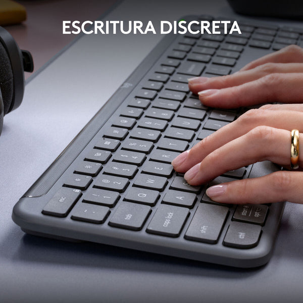 Drahtlose Tastatur Logitech 920-012455 Graphit QWERTY