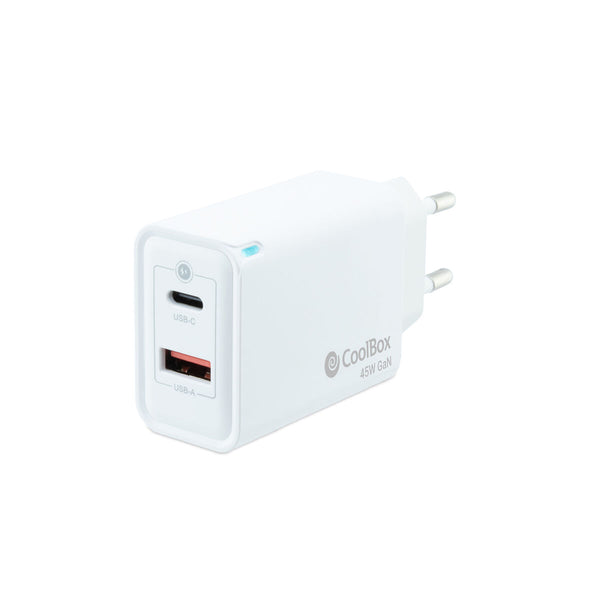 Wandladegerät CoolBox COO-CUP-45CA Weiß 45 W