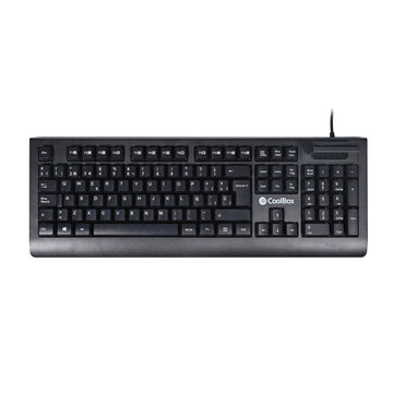 Tastatur CoolBox COO-TEC04DNI Schwarz Qwerty Spanisch QWERTY