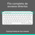 Bluetooth-Tastatur Logitech 920-013011 Qwerty Spanisch Grau Weiß/Grau