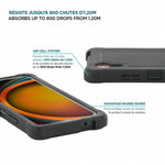 Handyhülle Mobilis 054016 Schwarz Grau