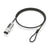 Sicherheitskabel Aisens ASLK-D50N05-BK Schwarz 1,5 m