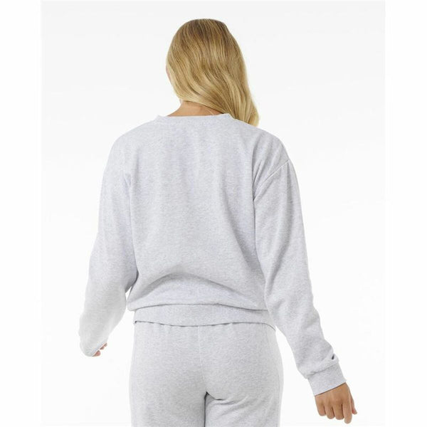 Damen Sweater ohne Kapuze Rip Curl High Tide Surf Crew Grau