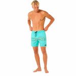 Herren Badehose Rip Curl Framed Volley Update grün Wasser