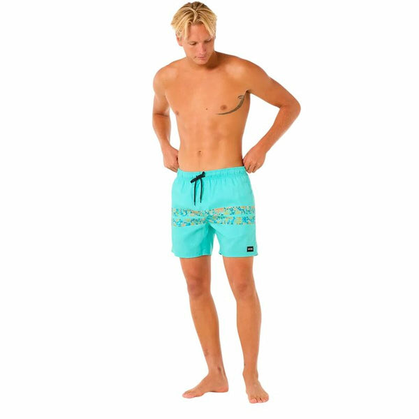 Herren Badehose Rip Curl Framed Volley Update grün Wasser