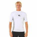 Bade-T-Shirt Rip Curl Waves Upf Perf S/S Weiß