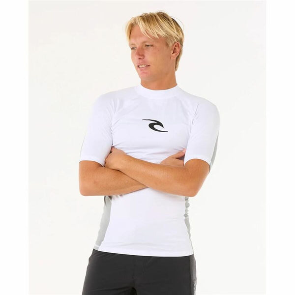Bade-T-Shirt Rip Curl Waves Upf Perf S/S Weiß