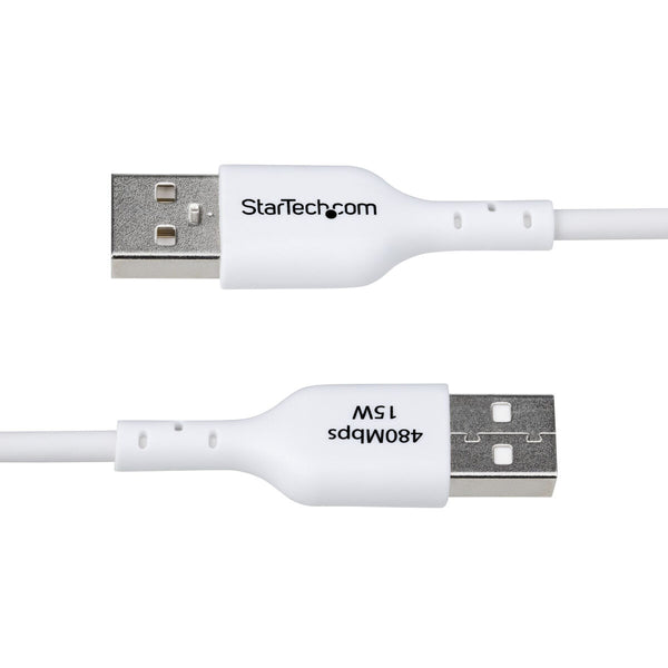 USB-Kabel Startech USB2AC1MNCWHE Weiß 1 m