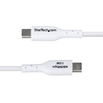USB-Kabel Startech USB2AC1MNCWHE Weiß 1 m
