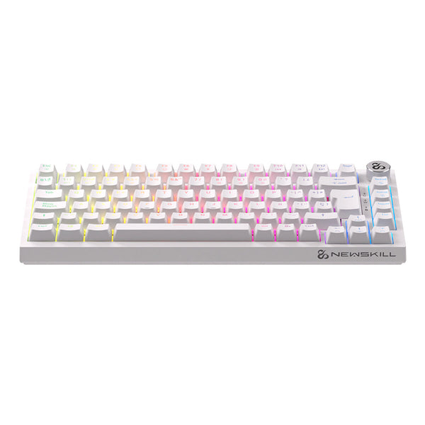 Drahtlose Tastatur Newskill NS-KB-PYROSPRO-IV Weiß Qwerty Spanisch QWERTY