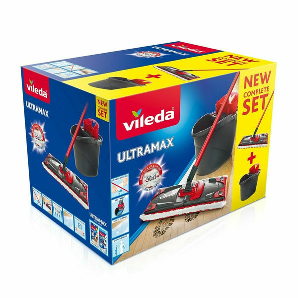Wischmopp mit Doppeleimer Vileda Rot (Restauriert A)
