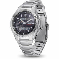 Herrenuhr Casio WAVE CEPTOR Multibadn 6 Tough Solar Schwarz Grau Silberfarben (Ø 43,5 mm)