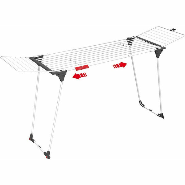 Wäscheständer Vileda Infinity Weiß Aluminium 257 x 57 x 100 cm Ausziehbar