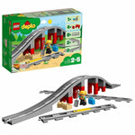 Spielset Fahrzeuge   Lego DUPLO 10872 Train rails and bridge         26 Stücke