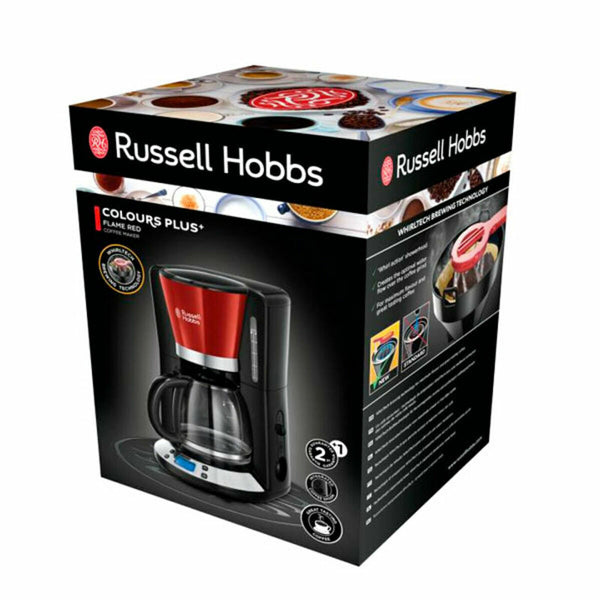 Filterkaffeemaschine Russell Hobbs Colours Plus+ Schwarz Rot 1100 W 1,25 L 1100W