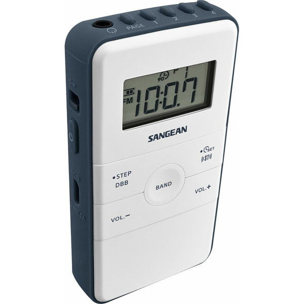 Tragbares Radio Sangean DT-140 Blau Weiß