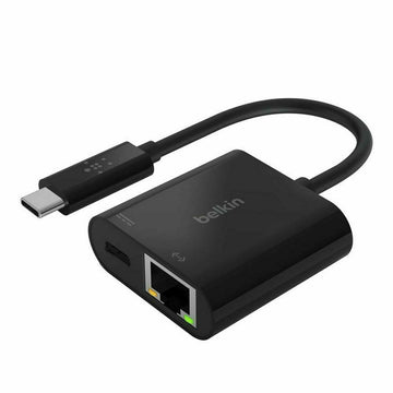 USB C -zu-Red RJ45-Adapter Belkin INC001btBK Schwarz