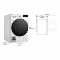 Intelligente Waschmaschine-Trockner LG F4DR6011AGW 11 kg/6 kg 1400 rpm