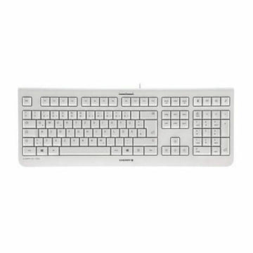 Tastatur Cherry JK-0800ES-0- Weiß Grau Qwerty Spanisch
