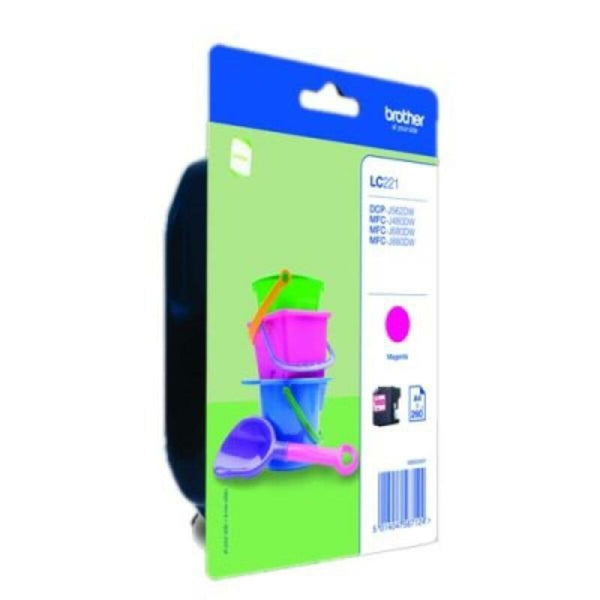 Kompatibel Tintenpatrone Brother LC221M Magenta Blau