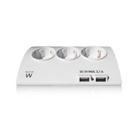 Steckerleiste mit 5 Steckdosen und Schalter Ewent EW3935 Bluetooth (1,5 m)