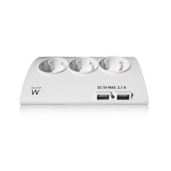 Steckerleiste mit 5 Steckdosen und Schalter Ewent EW3935 Bluetooth (1,5 m)