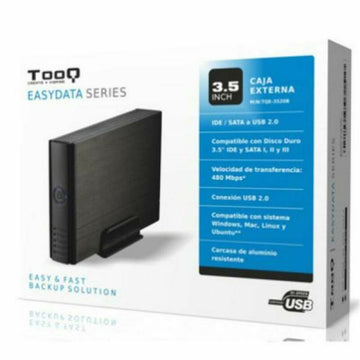 Externe Box TooQ TQE-3520B HD 3.5" IDE / SATA III USB 2.0 Schwarz 3,5"