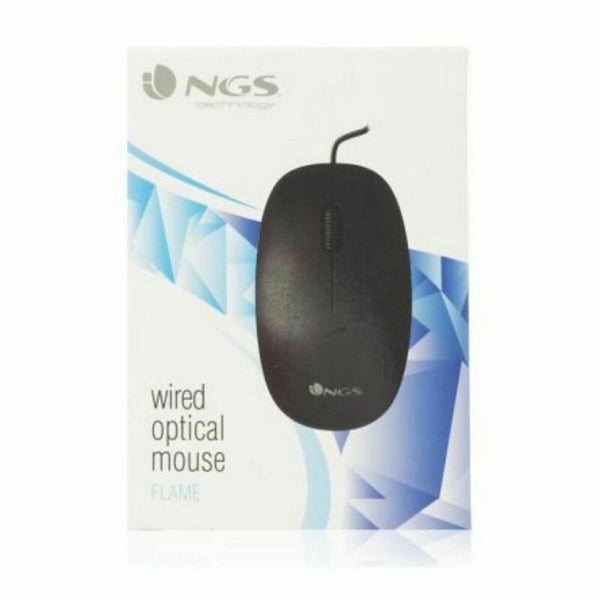 Optische Maus NGS NGS-MOUSE-0906 Schwarz 1000 dpi