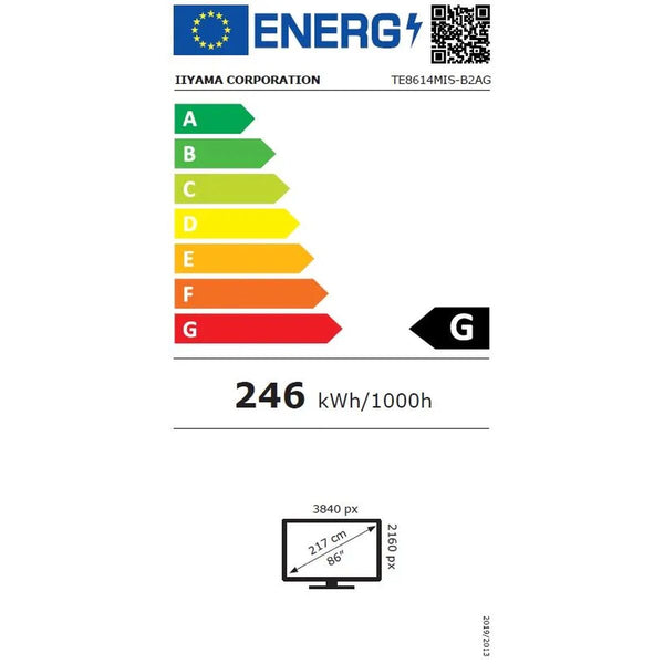 Videowall-Monitor Iiyama ProLite TE8614MIS-B2AG 86" 4K Ultra HD