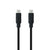 USB-C-Kabel NANOCABLE 10.01.4103 Schwarz 3 m